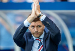 Rangers Manager Steven Gerrard applauds the fans before kick off