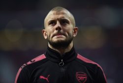 MADRID, 03-05-2018. Europa League 2017/2018 semifinal. Jack Wilshere of Arsenal FC looks ahead before the kick off during the game Atletico de Madrid 1 - 0 Arsenal FC played at the Wanda Metropolitano Stadium. Atletico - Arsenal PUBLICATIONxNOTxINxNED x2189151x