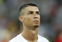 4.07645190 Cristiano Ronaldo of Portugal during the 2018 FIFA World Cup Russia round of 16 match between Uruguay and at the Fisht Stadium on June 30, 2018 in Sochi, Russia 
IBL