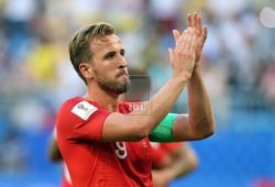 Sweden v England 2018 FIFA World Cup WM Weltmeisterschaft Fussball Quarter-Final Harry Kane of England applauds the traveling support at the end of the 2018 FIFA World Cup Quarter-Final match at Samara Arena, Samara PUBLICATIONxNOTxINxUK Copyright: xPaulxChestertonx FIL-11996-0591