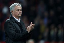 Manchester United manager Jose Mourinho applauds the fans at the end
