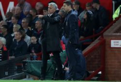 Manchester United manager Jose Mourinho and Mauricio Pochettinio manager of Tottenham Hotspur