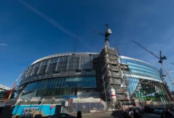 The west stand and main entrance at Tottenham Hotspur New Stadium current view at White Hart Lane, London, England on 21 March 2018. PUBLICATIONxNOTxINxUK Copyright: xVincexxMignottx PMI-1908-0001