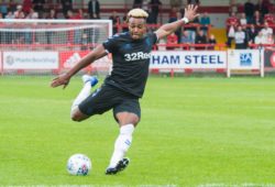 Accrington Stanley v Middlesbrough friendly Adama Traore of Middlesbrough lines up a shot on goal during the friendly match at the Wham Stadium, Accrington PUBLICATIONxNOTxINxUK Copyright: xMattxWilkinsonx FIL-12050-0078