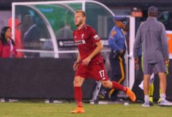EAST RUTHERFORD, NJ - JULY 25: Liverpool defender Ragnar Klavan (17) enters the field during the second half of the International Champions Cup Soccer game between Liverpool and Manchester City on July 25, 2018 at Met Life Stadium in East Rutherford, NJ. (Photo by Rich Graessle/Icon Sportswire) SOCCER: JUL 25 International Champions Cup - Manchester City FC v Liverpool FC PUBLICATIONxINxGERxSUIxAUTxHUNxRUSxSWExNORxDENxONLY Icon0725188390