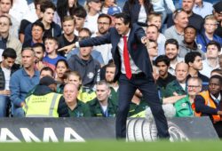 Arsenal Manager Unai Emery during the Premier League match between Chelsea and Arsenal at Stamford Bridge, London, England on 18 August 2018. PUBLICATIONxNOTxINxUK Copyright: xKenxSparksx 20710093