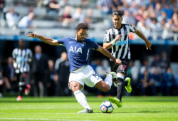 4.07126131 Tottenham Hotspur midfielder Mousa Dembele (19) prepares to shoot from outside the penalty box during the English championship Premier League football match between Newcastle and Tottenham Hotspur on August 13, 2017 at St Jame's Park in Newcastle, England, Photo by Craig Doyle / ProSportsImages / DPPI 
IBL