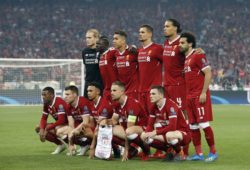 4.07612933 (Top Row L-R) goalkeeper Loris Karius of Liverpool FC, Sadio Mane of Liverpool FC, Roberto Firmino of Liverpool FC, Dejan Lovren of Liverpool FC, Virgil van Dijk of Liverpool FC, Mohamed Salah of Liverpool FC
(Front row L-R) Georginio Wijnaldum of Liverpool FC, James Milner of Liverpool FC, Trent Alexander-Arnold of Liverpool FC, Jordan Henderson of Liverpool FC, Andy Robertson of Liverpool FC during the UEFA Champions League final between Real Madrid and Liverpool on May 26, 2018 at NSC Olimpiyskiy Stadium in Kyiv, Ukraine
IBL