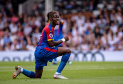 4.07681542 Wilfried Zaha (11) of Crystal Palace during the Premier League match between Fulham and Crystal Palace at Craven Cottage, London, England on 11 August 2018. 
IBL