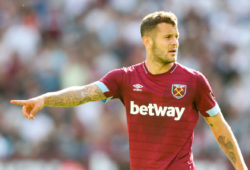 Jack Wilshere of West Ham points one way and looks the other