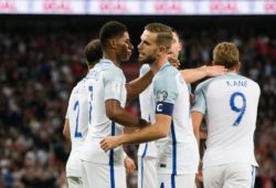 EnglandÕs Marcus Rashford celebrates scoring with England s Jordan Henderson during the World Cup Qualifying - European - Group F match at Wembley Stadium, London. Picture date 4th September 2017. Picture credit should read: Charlie Forgham-Bailey/Sportimage PUBLICATIONxNOTxINxUK

EnglandÕs Marcus Rashford Celebrates Scoring with England s Jordan Henderson during The World Cup Qualifying European Group F Match AT Wembley Stage London Picture Date 4th September 2017 Picture Credit should Read Charlie Forgham Bailey Sportimage PUBLICATIONxNOTxINxUK