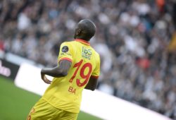 Demba Ba of Goztepe during the Turkish Super League match between Besiktas and Goztepe at the Vodafone park in Istanbul , Turkey , on April 07 , 2018. PUBLICATIONxNOTxINxTUR