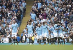 Football - 2018 / 2019 Premier League - Manchester City vs. Newcastle United Kyle Walker of Manchester City celebrates at The Etihad. COLORSPORT PUBLICATIONxNOTxINxUK