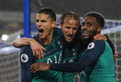 Football - 2018 / 2019 Premier League - Brighton and Hove Albion vs. Tottenham Hotspur Erik Lamela of Tottenham celebrates scoring at The Amex Stadium Brighton COLORSPORT/SHAUN BOGGUST PUBLICATIONxNOTxINxUK