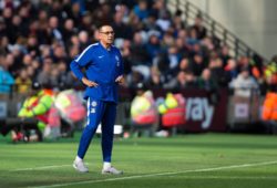 Chelsea manager Maurizio Sarri looks on during the Premier League match at the London Stadium, London. Picture date 23rd September 2018. Picture credit should read: Craig Mercer/Sportimage PUBLICATIONxNOTxINxUK