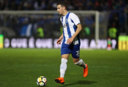 4.07488290 Porto's Portuguese defender Diogo Dalot in a action during the Premier League 2017/18 match between Pacos Ferreira and FC Porto, at Mata Real Stadium in Pacos de Ferreira, Portugal on March 11, 2018. (Photo by Paulo Oliveira / DPI / NurPhoto/Sipa USA) 
IBL