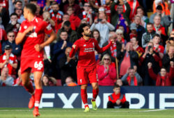 4.07696142 August 25, 2018 - Liverpool, United Kingdom - Liverpool''s Mohamed Salah celebrates after scoring his sides first goal during the Premier League match at Anfield Stadium, Liverpool. Picture date 25th August 2018. Picture credit should read: Matt McNulty/Sportimage/Cal Sport Media/Sipa USA(Credit Image: © Matt Mcnulty/CSM/Sipa USA) 
IBL
