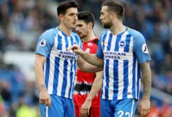 Lewis Dunk and Shane Duffy of Brighton & Hove Albion speak.
