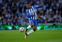 Jose Izquierdo of Brighton & Hove Albion during the Premier League match between Brighton and Hove Albion and Manchester United ManU at the American Express Community Stadium, Brighton and Hove, England on 4 May 2018. PUBLICATIONxNOTxINxUK Copyright: xLiamxMcAvoyx 19920031