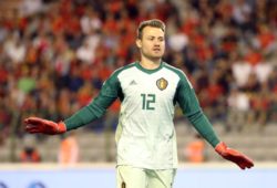 BRUSSELS, BELGIUM - OCTOBER 16 : Simon Mignolet pictured during the International Friendly Länderspiel match between Belgium and The Netherlands on October 16, 2018 in Brussels, Belgium. (Photo by Vincent Van Doornick/Isosport) Belgium - The Netherlands PUBLICATIONxNOTxINxNED x2547437x