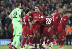 4.07767044 Team Liverpool, Mohamed Salah (11) and Virgil Van Dijk (C) (4) during the Champions League group stage match between Liverpool and Crvena Zvezda at Anfield, Liverpool, England on 24 October 2018, Photo Craig Galloway / ProSportsImages / DPPI 
IBL