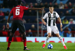 Cristiano Ronaldo of Juventus and Paul Pogba of Manchester United