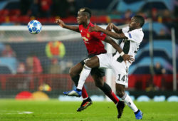 Paul Pogba of Manchester United and Blaise Matuidi of Juventus