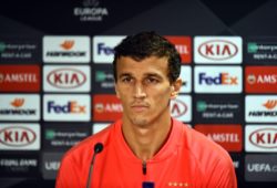 FC Spartak Moscow player Roman Eremenko addresses the media at a press conference at Ibrox Staduim, Glasgow, Scotland on Wednesday 24th October 2018 ahead of their UEFA Europa League match against Glasgow Rangers.