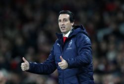 Arsenal manager Unai Emery reacts