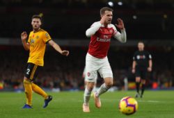 Aaron Ramsey of Arsenal reacts after a missed chance - Arsenal v Wolverhampton Wanderers, Premier League, Emirates Stadium, London (Holloway) - 11th November 2018