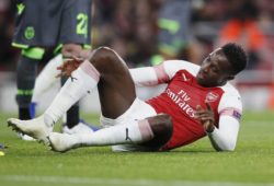 Danny Welbeck of Arsenal in distraught after going down injured during the Europa League, Group E match at the Emirates Stadium, London. Picture date: 8th November 2018. Picture credit should read: David Klein/Sportimage PUBLICATIONxNOTxINxUK