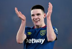 Declan Rice of West Ham United celebrates at full time - Southampton v West Ham United, Premier League, St Mary's Stadium, Southampton - 27th December 2018
Editorial Use Only - DataCo restrictions apply