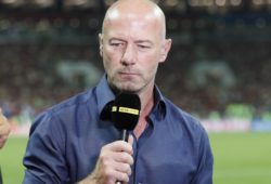 Former England player Alan Shearer now a TV pundit for the BBC during the FIFA World Cup WM Weltmeisterschaft Fussball 2018 Semi Final match at the Luzhniki Stadium, Moscow. Picture date 11th July 2018. Picture credit should read: David Klein/Sportimage PUBLICATIONxNOTxINxUK