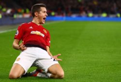 Ander Herrera of Manchester United celebrates scoring a goal to make the score 0-2
