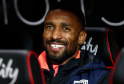 Jermain Defoe of Bournemouth is seen on the bench.