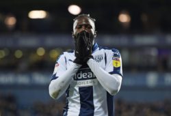 Bakary Sako of West Bromwich Albion shows a look of dejection during the game.