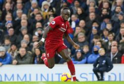 Liverpool striker Sadio Mane (10) during the Premier League match between Brighton and Hove Albion and Liverpool at the American Express Community Stadium, Brighton and Hove