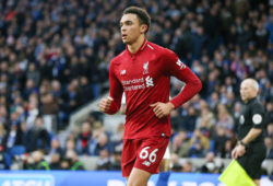 4.07876334 Liverpool defender Trent Alexander-Arnold during the English championship Premier League football match between Brighton and Hove Albion and Liverpool on January 12, 2019 at the American Express Community Stadium in Brighton and Hove, England - Photo Phil Duncan / ProSportsImages / DPPI 
IBL