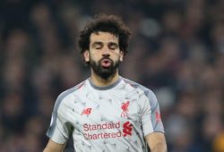 Mohamed Salah of Liverpool reacts to a missed chance during the Premier League match at the London Stadium, London. Picture date: 4th February 2019. Picture credit should read: Craig Mercer/Sportimage PUBLICATIONxNOTxINxUK C77R9915.JPG