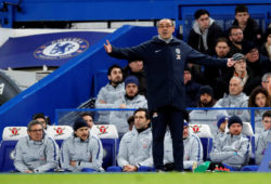 FILE PHOTO: Soccer Football - FA Cup Fifth Round - Chelsea v Manchester United - Stamford Bridge, London, Britain - February 18, 2019  Chelsea manager Maurizio Sarri reacts  REUTERS/David Klein/File Photo