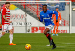 EDITORIAL USE ONLY
MANDATORY CREDIT: PHOTO BY COLIN POULTNEY/PROSPORTS/REX/SHUTTERSTOCK (10118277L)
GLEN KAMARA DURING THE LADBROKES SCOTTISH PREMIERSHIP MATCH BETWEEN HAMILTON ACADEMICAL FC AND RANGERS AT THE HOPE CBD STADIUM, HAMILTON
HAMILTON ACADEMICAL FC V RANGERS, LADBROKES SCOTTISH PREMIERSHIP - 24 FEB 2019