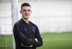 Editorial Use Only
Mandatory Credit: Photo by Eddie Keogh for The FA/REX/Shutterstock (10160565ab)
Declan Rice poses for a photograph
England Senior Football Training Camp, St George's Park National Football Centre, Burton-on-Trent, UK - 19 Mar 2019