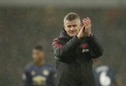 Manchester United manager Ole Gunnar Solskjaer walks in the pitch at the end of the English Premier League soccer match between Arsenal and Manchester United at the Emirates Stadium in London, Sunday, March 10, 2019. (AP Photo/Tim Ireland)