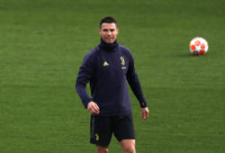 Cristiano Ronaldo of Juventus during the training session at the Juventus Training centre, Turin, Italy. Picture date 11th March 2019. Picture credit should read: Jonathan Moscrop/Sportimage PUBLICATIONxNOTxINxUK YODA6696.JPG