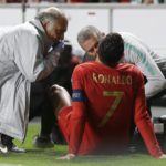 Cristiano Ronaldo loukkaantui ja joutui jättämään kentän kesken Serbia-ottelun
