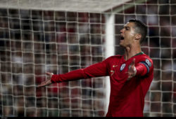 Lisbon, 03/25/2019 - The Portuguese Football Team received its Serbian counterpart at the Estádio da Luz tonight as part of Group B's second roond of the European Qualifying Round 2020. Cristiano Ronaldo Filipe Amorim / Global Images/Sipa USA)