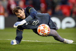 FILE PHOTO: Soccer Football - Champions League Quarter Final First Leg - Liverpool v FC Porto - Anfield, Liverpool, Britain - April 9, 2019  FC Porto's Iker Casillas during the warm up before the match  Action Images via Reuters/Carl Recine/File Photo X03807