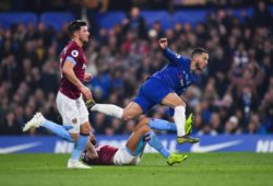 Football - 2018 / 2019 Premier League - Chelsea vs. West Ham United Chelsea s Eden Hazard scores the opening goal, at Stamford Bridge. COLORSPORT/ASHLEY WESTERN PUBLICATIONxNOTxINxUK