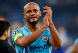 FILE PHOTO: Soccer Football - Champions League - Round of 16 First Leg - Schalke 04 v Manchester City - Veltins-Arena, Gelsenkirchen, Germany - February 20, 2019    Manchester City's Vincent Kompany applauds the fans at the end of the match     Action Images via Reuters/Matthew Childs/File photo X03810