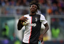 May 26, 2019 - Genoa, United Kingdom - Moise Kean of Juventus reacts during the Serie A match at Luigi Ferraris, Genoa. Picture date: 26th May 2019. Picture credit should read: Jonathan Moscrop/Sportimage.